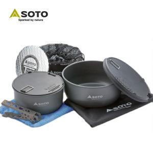 新富士バーナー SOTO ソト アルミクッカーセットM SOD-510 キャンプ