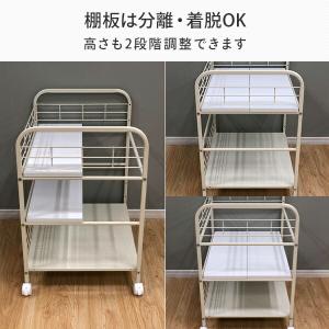 押入れ 収納ラック キャスター付き 幅43 奥...の詳細画像2