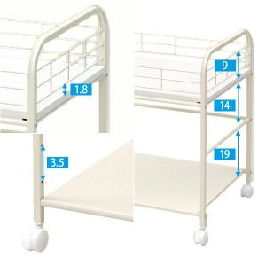 押入れ 収納ラック キャスター付き 幅43 奥...の詳細画像4