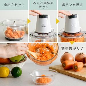ミキサー フード プロセッサー 大根おろし器 ...の詳細画像3