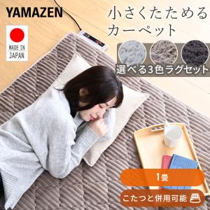 ホットカーペット 日本製 1畳 電気カーペット 本体 ラグセット カバー