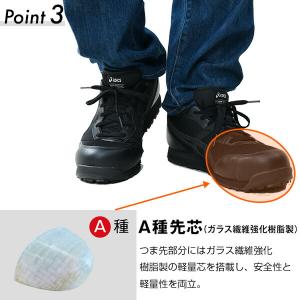 アシックス 安全靴 ウィンジョブ CP201 ...の詳細画像4