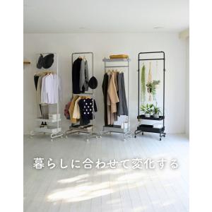 高さが変えられる ハンガーラック 2段 トロー...の詳細画像2