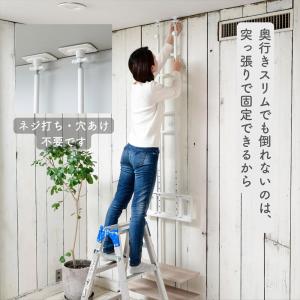 テレビ台 70型 対応 壁掛け風 突っ張り 壁...の詳細画像3