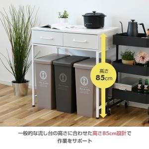 ゴミ箱上ラック 高さ85 引き出し付き DGR...の詳細画像5