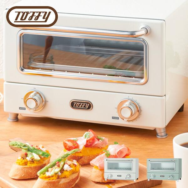 トースター オーブントースター 2枚焼き Toffy 遠赤ヒーターオーブントースター K-TS3-A...