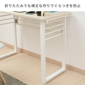 折りたたみテーブル 簡単組立 幅90 奥行45...の詳細画像3
