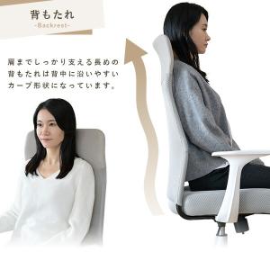 オフィスチェア ハイバック メッシュ 幅62 ...の詳細画像2