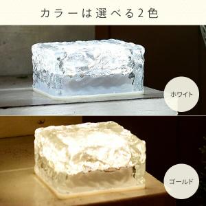 LEDソーラーライト アイスブリック調 10c...の詳細画像2