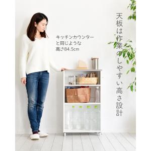 キッチンワゴン キャスター付き ステンレス天板...の詳細画像4