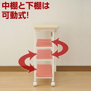 折りたたみ収納ラック 棚 キャスター付き スリ...の詳細画像2