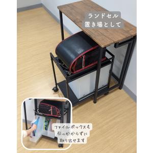 キャスター付き スチールラック 2段 CPR-...の詳細画像3