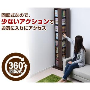 本棚 コミックラック 回転 8段 DSRR-8...の詳細画像2