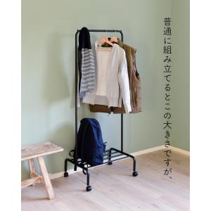 ハンガーラック 棚付き キャスター付き 幅60...の詳細画像5
