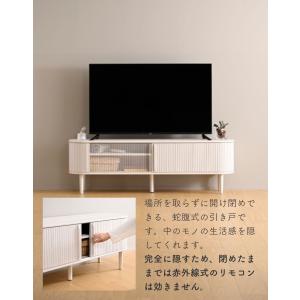テレビ台 150 ローボード おしゃれ 蛇腹 ...の詳細画像4