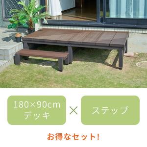 ウッドデッキ ガーデンファニチャー ステップ付...の詳細画像2