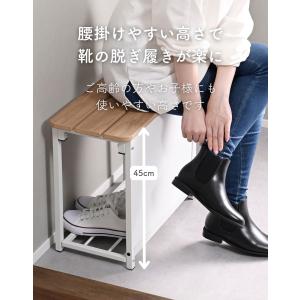 隠せるパネル付き 玄関収納 ベンチ 玄関 椅子...の詳細画像5