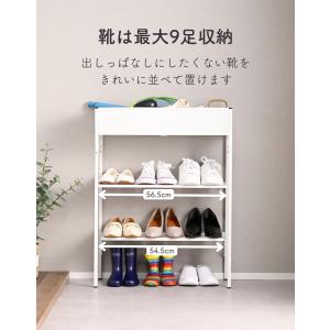 玄関収納ラック シューズラック ボール おもち...の詳細画像5