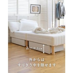 ベッド下 収納ボックス フタ付き キャスター付...の詳細画像5