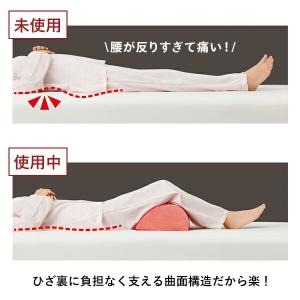 腰RAKUまくら 膝下枕 ひざクッション 反り...の詳細画像3