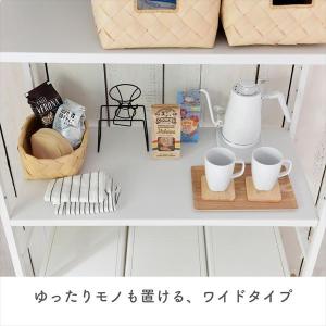 レンジ台 ゴミ箱 収納 レンジボード 幅85 ...の詳細画像5