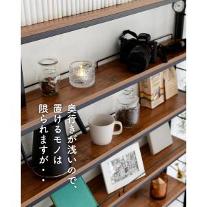 本棚 薄型 頑丈 突っ張りラック 棚 幅101...の詳細画像5