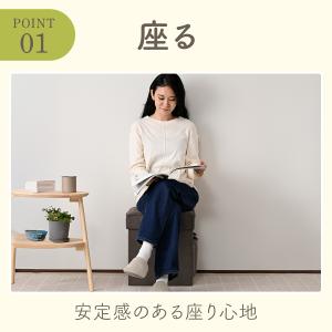 収納スツール 収納ベンチ 収納ボックス 幅38...の詳細画像2