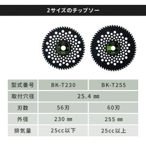 チップソー 刈払機 草刈機専用 BK-T230...の詳細画像2