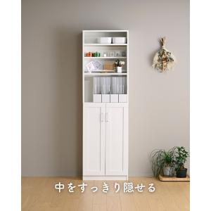 本棚 扉付き 大容量 幅56 ブックシェルフ ...の詳細画像3