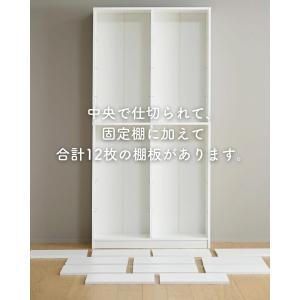 本棚 大容量 コミックラック ハイタイプ 幅9...の詳細画像4