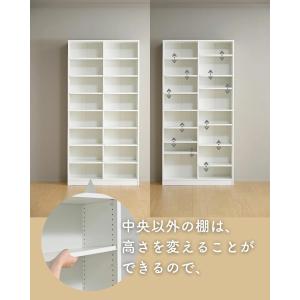 本棚 大容量 コミックラック ハイタイプ 幅9...の詳細画像5