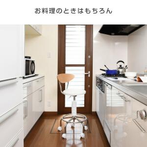 カウンターチェアー キャスター付き CB-38...の詳細画像2