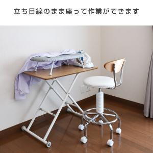 カウンターチェアー キャスター付き CB-38...の詳細画像3