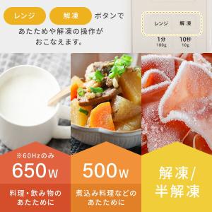 電子レンジ 単機能 17L ターンテーブル 温...の詳細画像5