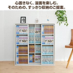 本棚 大容量 2個組 スライド本棚 ダブルスラ...の詳細画像1