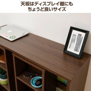 本棚 大容量 2個組 スライド本棚 ダブルスラ...の詳細画像3