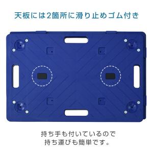 連結平台車 (ゴムキャスター) 幅60奥行40...の詳細画像5