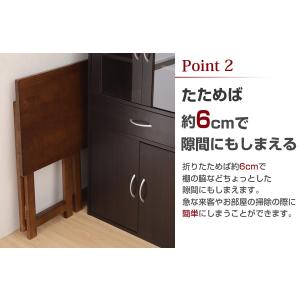 天然木折りたたみデスク ハイタイプ 折りたたみ...の詳細画像4