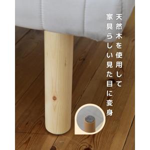 ベッド下収納ができる 脚付きマットレス 専用長...の詳細画像3
