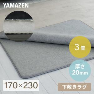 ラグ ラグ用 下敷き ラグマット マット ゆかモフ 170×230cm 3畳用 20mm厚 下敷き専用 SYM20-3 ラグの下に敷く ラグ  下敷き 滑り止め 洗える カーペット マット｜e-kurashi