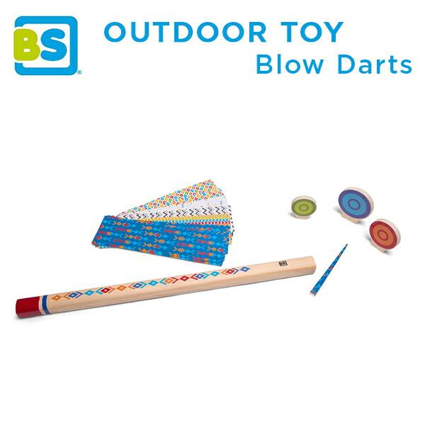 BS吹き矢 木のおもちゃ (6歳から) 紙矢 的あて 木製 おもちゃ アウトドア キャンプ 対戦ゲー...