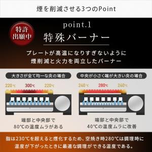 カセットコンロ 焼肉コンロ 減煙カセットガスグ...の詳細画像5