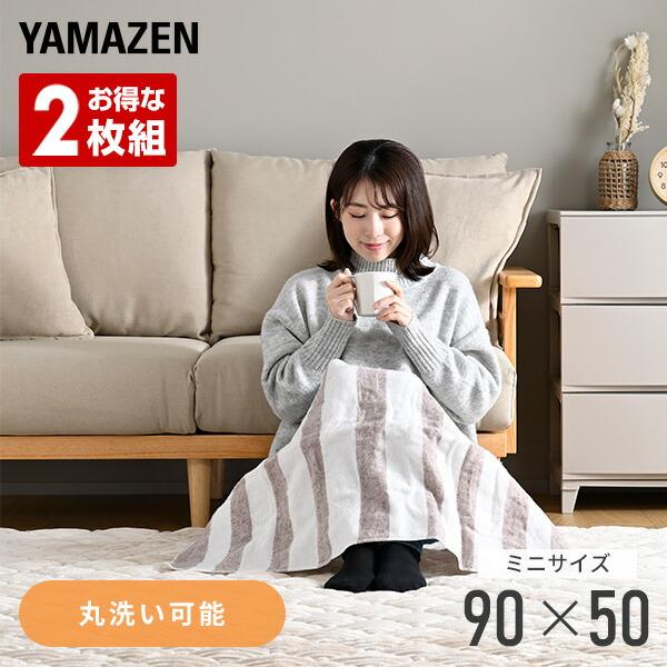 電気毛布 敷毛布 ミニ サイズ 90×50cm 2枚組 丸洗い ダニ対策 省エネ 電気敷毛布 電気敷...