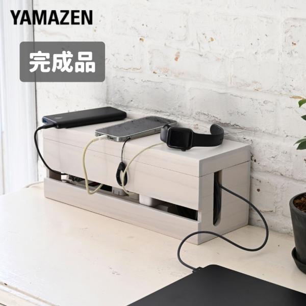 ケーブルボックス フタ付き 電源タップ 隠す 山善