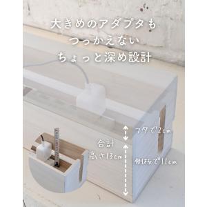 ケーブルボックス フタ付き 電源タップ 隠す 山善の詳細画像5
