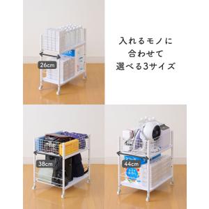 2個組 収納ラック ワゴン キャスター付き 奥...の詳細画像3