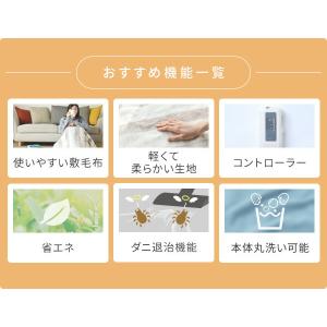 電気毛布 敷毛布 シングル サイズ 130×8...の詳細画像4
