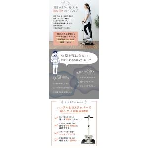 1年保証 ハンドル付きステッパー 保護マット付...の詳細画像1