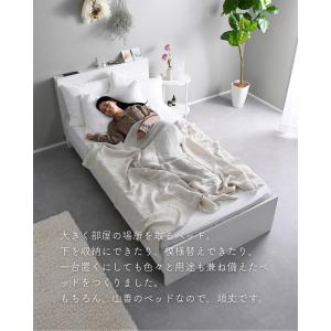 ベッド ベッドフレーム 宮付き コンセント付き...の詳細画像3