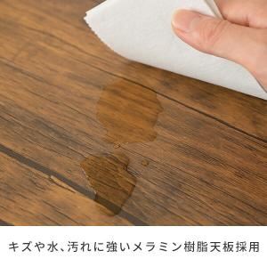 デスク 机 ラック付き 耐荷重60kg 左右レ...の詳細画像5
